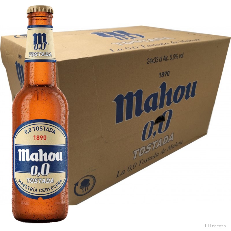 Mahou 0,0% Tostada 1/3 Caja 24 unds